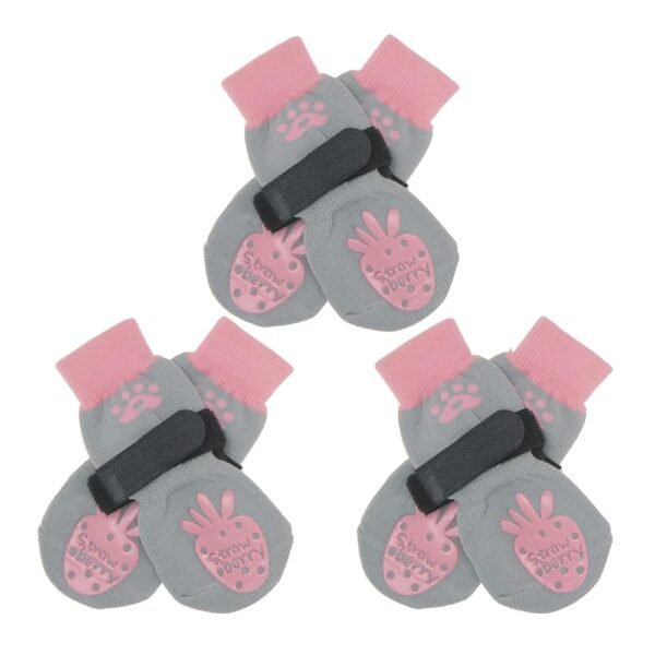 BEAUTYZOO Anti-Slip Dog Socks,Dog Shoes for Hot/Cold Pavement,Paw Protectors with Grips 3 Pairs for Puppy Small Medium Large Senior Old Dogs,Dog Socks to Prevent Licking and...