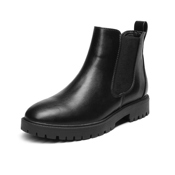 DREAM PAIRS Women's Low Heel Chelsea Ankle Boots Fashion Slip On Elastic Fall Booties Shoes