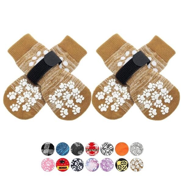 EXPAWLORER Anti Slip Dog Socks to Prevent Licking Paws, Dog Shoes for Hot Pavement, Dog Booties for Small Medium Large Senior Dogs, Traction Control Dog Boots & Paw Protectors...
