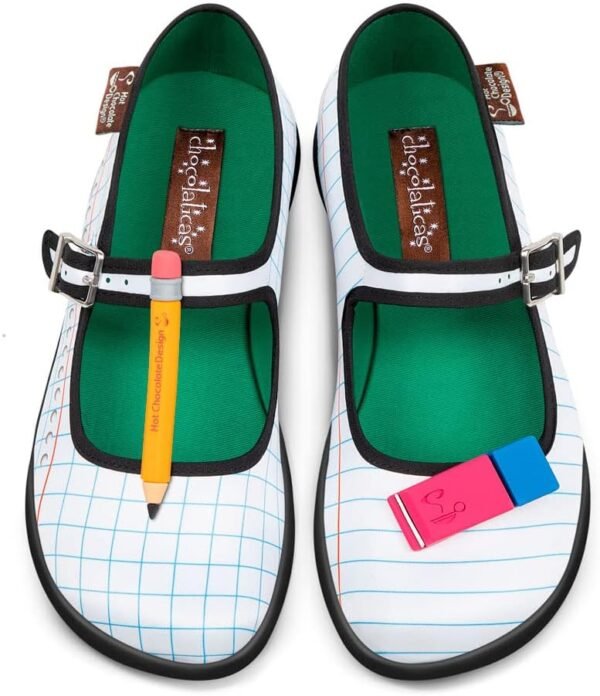 Hot Chocolate Design Chocolaticas Dark Gothic Canvas Women's Mary Jane Flat Shoes