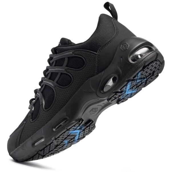 LARNMERN Non Slip Work Shoes for Men Slip Resistant Sneakers Casual Comfort Walking Mens Chef Kitchen Breathable Air Cushion Wide Width