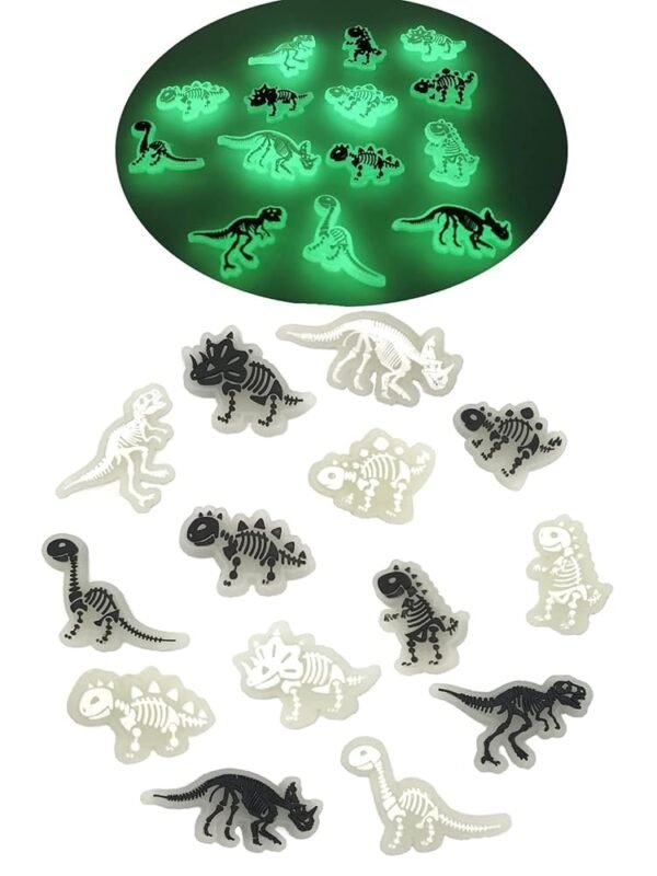 pequano Luminous Dinosaur Shoe Charms Decoration,charms for boys PVC Decoration for Clog Shoes Dinosaurs Themed Party Favor