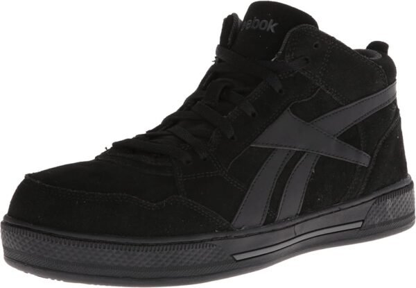 Reebok Work Men's RB1735 Dayod Safety Toe Skateboard Work Shoe Black