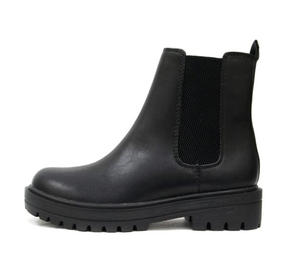 Soda Pilot ~ Women Lug Sole Low Heel Chelsea Fashion Ankle Bootie w/Double Elastic Gore