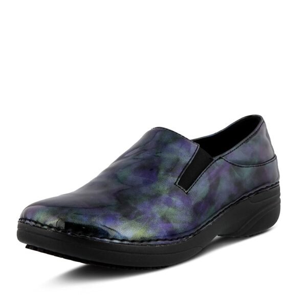 Spring Step Ferrara-Fog Slip-On Shoes for Women - Professional Work Shoes with Comfortable Round Toe - Lightweight, Durable Non Slip Ladies Casual Loafers with Removale Insole