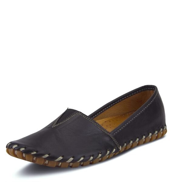 Spring Step Kathaleta Shoes for Women - Ladies Slip-On Shoes with Rubber Outsole - Comfortable Leather Shoes for Womens