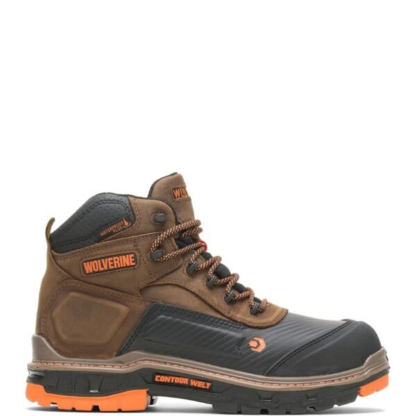 Wolverine Men's Overpass 6" Mid Composite Toe Waterproof Work Boot