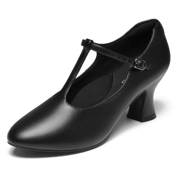 YESSA T-Strap Character Shoes for Women 2"/2.5" Ballroom Latin Dance Shoes 1920s Shoes for Salsa Folklorico Flamenco Tango Swing