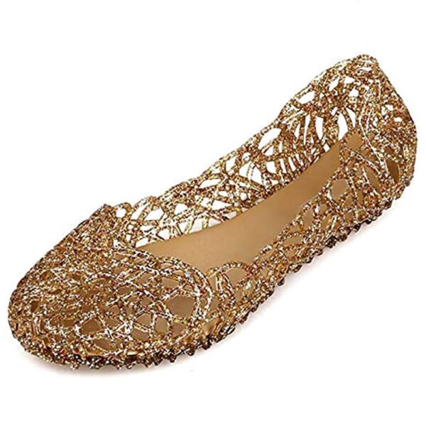 Womens Sandals Flat Jelly Shoes Slip On Hollow Out Loafers… - Image 2