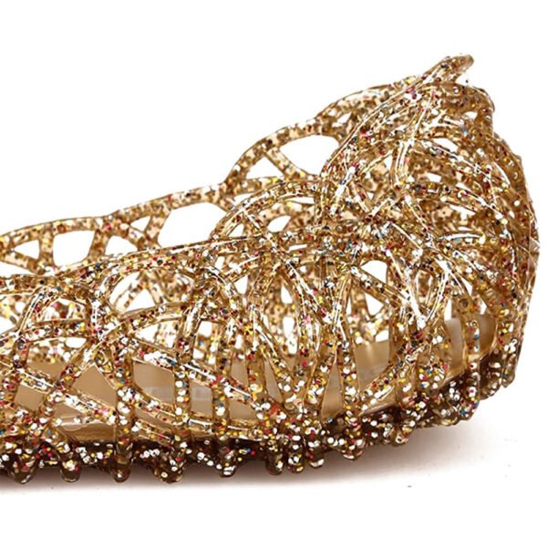 Womens Sandals Flat Jelly Shoes Slip On Hollow Out Loafers… - Image 3