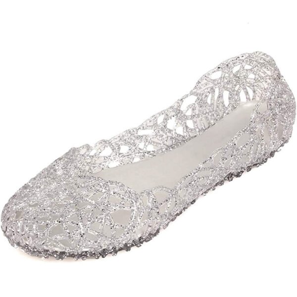 Womens Sandals Flat Jelly Shoes Slip On Hollow Out Loafers… - Image 8