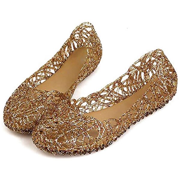 Womens Sandals Flat Jelly Shoes Slip On Hollow Out Loafers… - Image 5